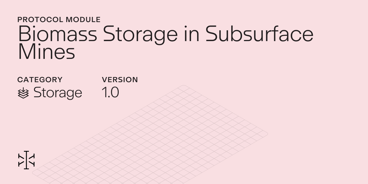 Biomass Storage in Subsurface Mines v1.0 — Isometric
